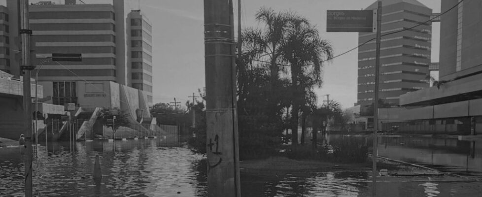 Inundação na Avenida Borges de Medeiros - Porto Alegre - RS