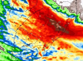 Entre os dias 15 e 17 de junho, as chuvas devem afetar todas as regiões do Rio Grande do Sul.