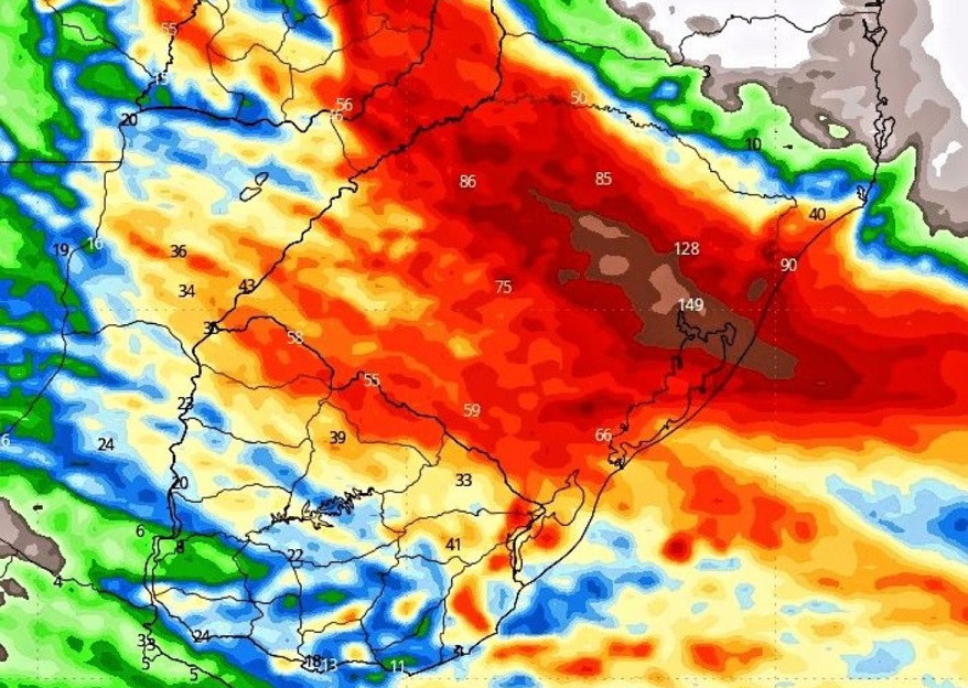 Entre os dias 15 e 17 de junho, as chuvas devem afetar todas as regiões do Rio Grande do Sul.