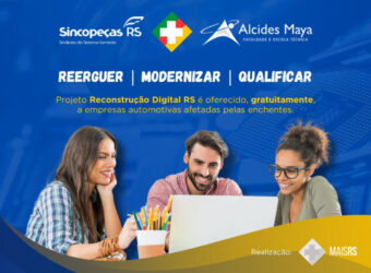 A campanha de Retomada Automotiva, idealizada pelo Sincopeças-RS, com apoio da ASDAP (Associação Sul-Brasileira dos Distribuidores de Autopeças) e do CARS (Comitê Automotivo do RS), que visa auxiliar empresas afetadas pelas enchentes de maio de 2024, principalmente do Vale do Taquari, chamou à atenção da Alcides Maya Faculdade e Escola Técnica, que irá engajar sua base de alunos, por meio do projeto “Reconstrução Digital RS”, da ONG Mais RS.